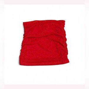 Red Glitter Shein Skirt